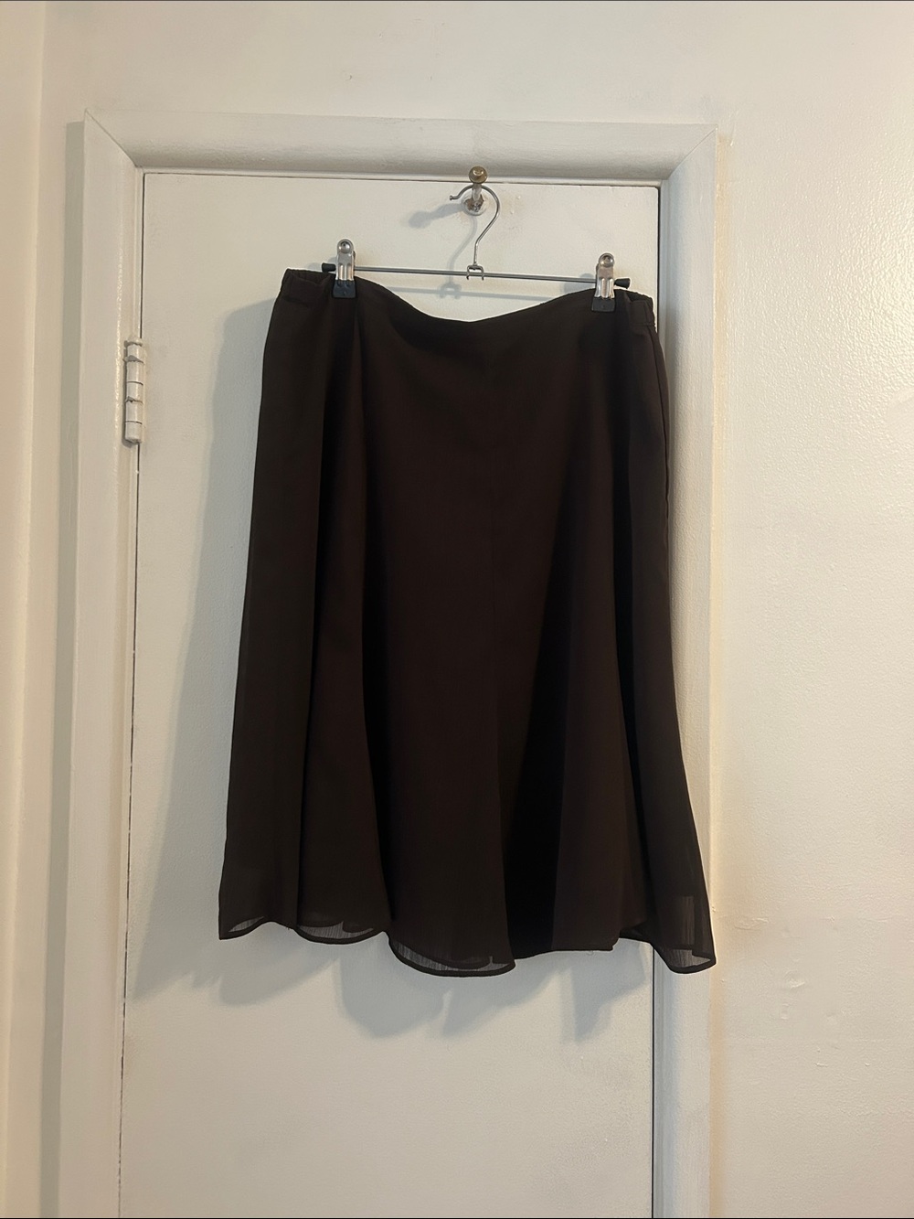 George Dark Brown A-Line Skirt